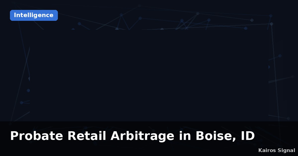 Probate Retail Arbitrage in Boise, ID